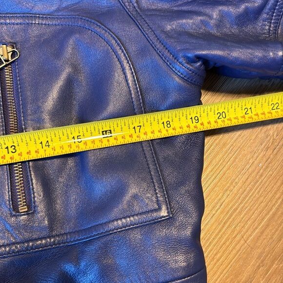 Georgetown leather design ladies soft leather jacket coat size small Y2K retro - Picture 6 of 16